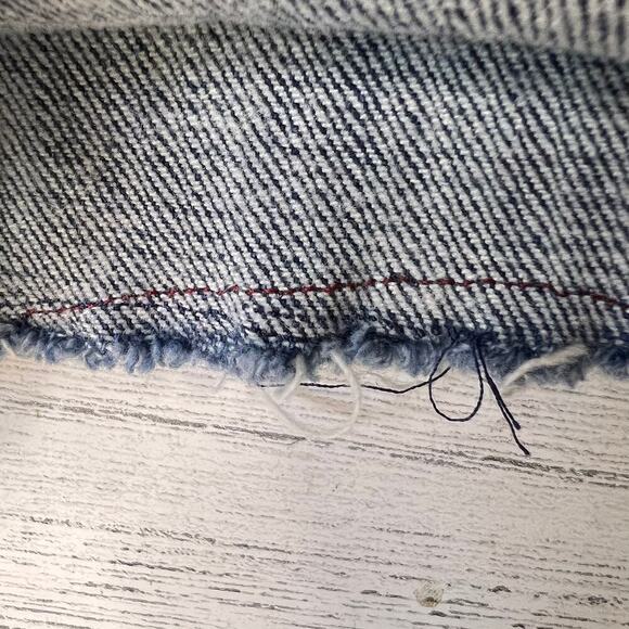 Driftwood Jeans Womens Size W27XL31 Classic Fit Medium Wash Distressed Raw Hem - Picture 7 of 16